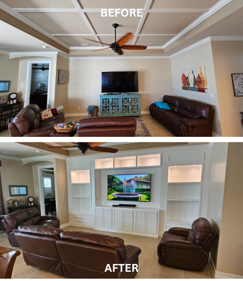Debbie Cape Coral Full Media Wall Build