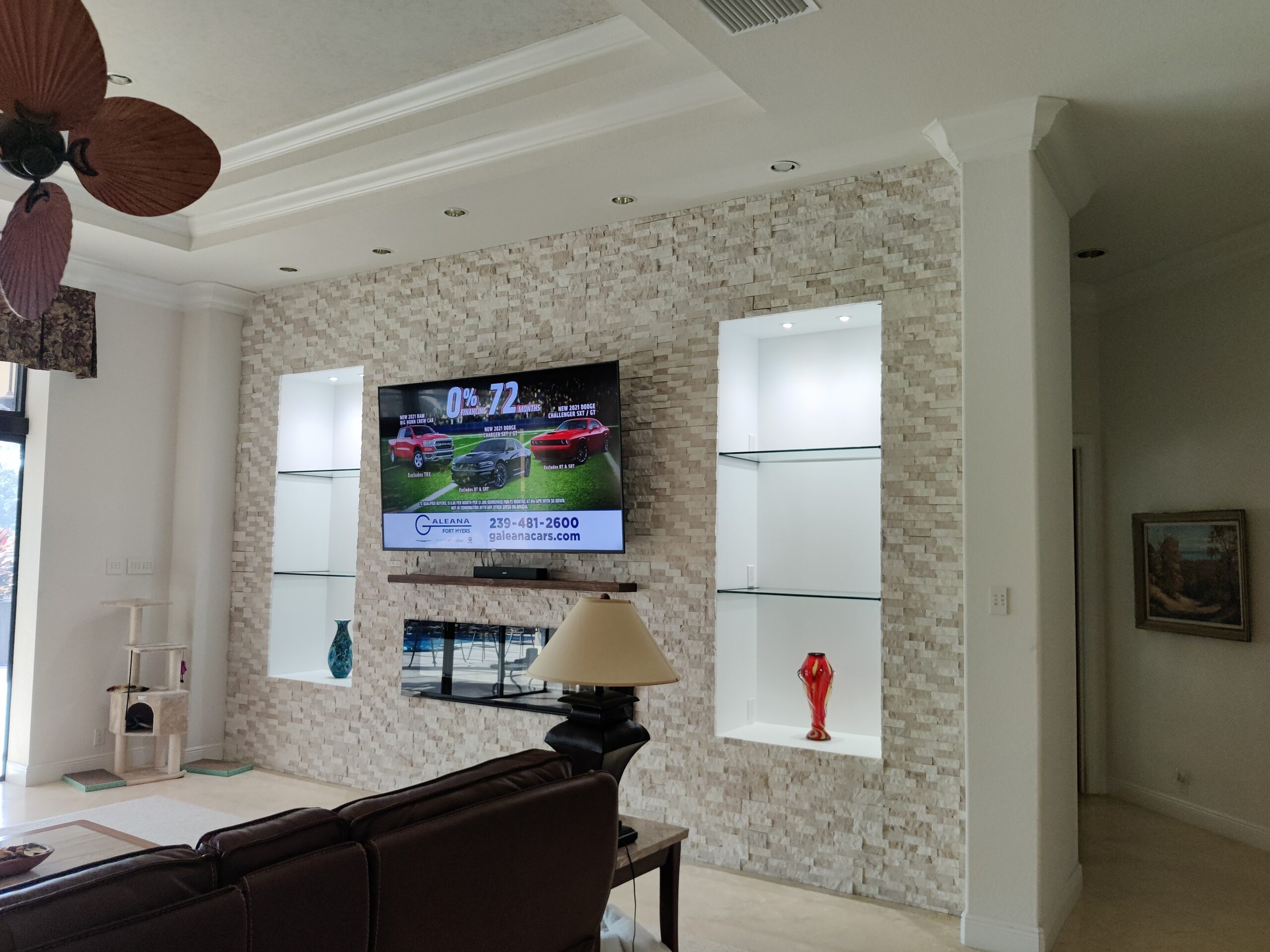 Brick Veneer Media Wall: From Concept to Completion in Bonita, Florida