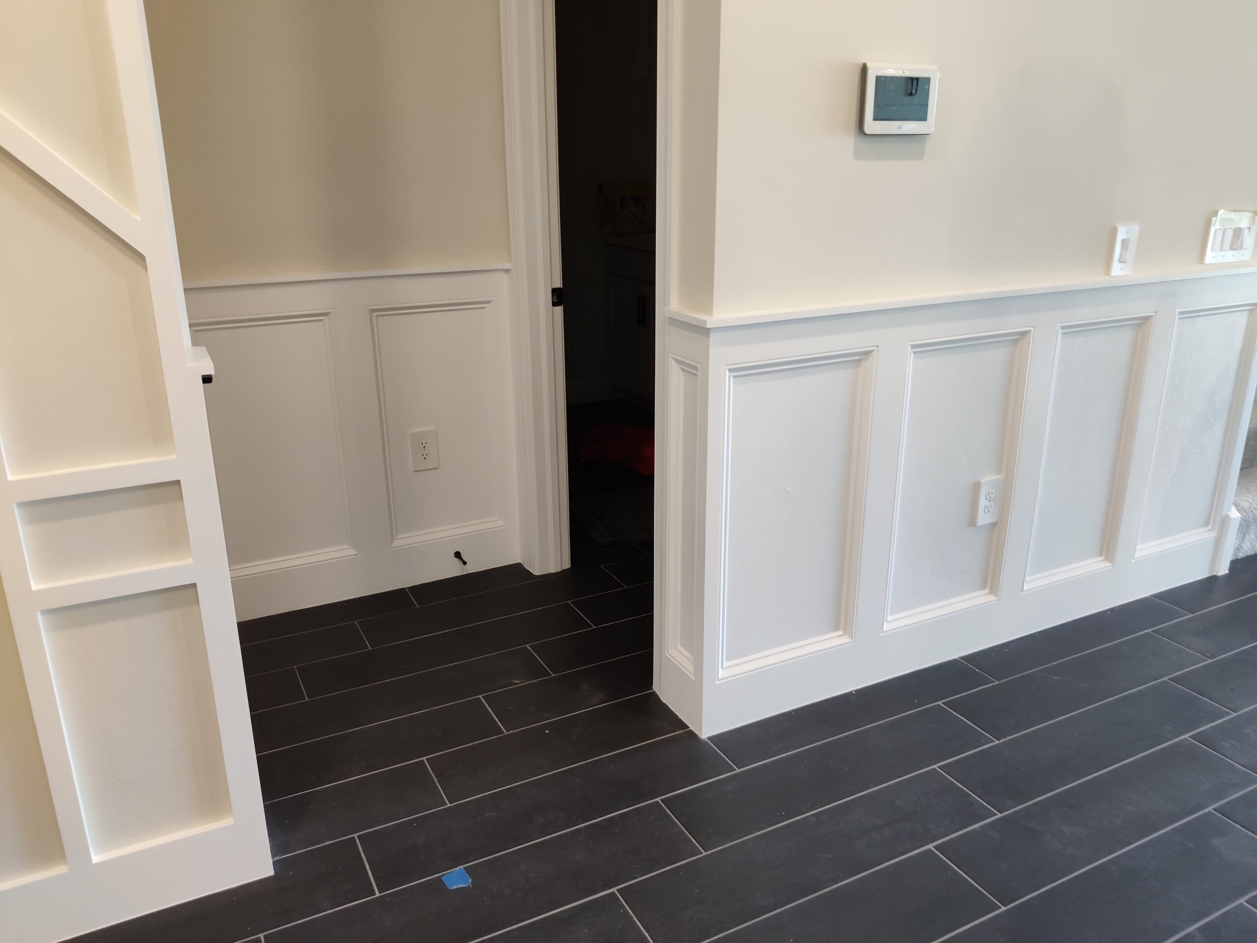 Yellowfin Project in Naples, Florida: Traditional Wainscoting, Crown Molding, and Shiplap Wall