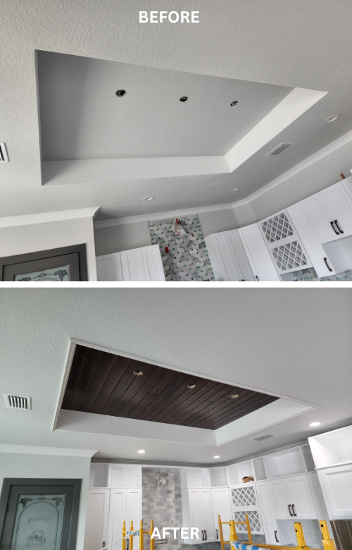 Synergy, kitchen match, north cape coral, tongue and groove , wood vand trim