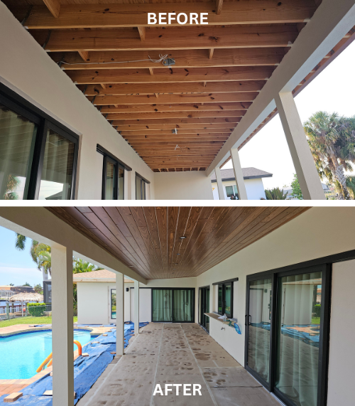 Southwest Cape Coral Home: Synergy Tongue and Groove Ceilings for a Stunning Finish