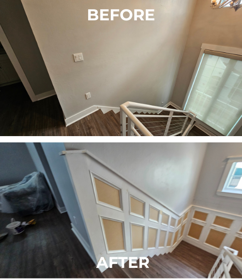 Three Story Stairwell | Scale Design Work to Finished